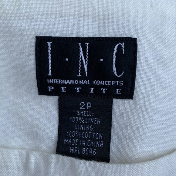 INC women's shell 100% linen size 2P shirt - Picture 2 of 4